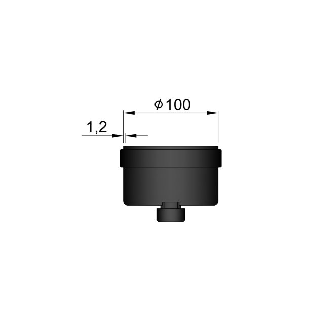 Sodpotte stlprop (100 mm)